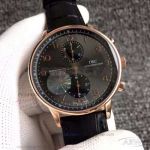 AJ Factory IWC Portugieser Chronograph Rose Gold Case Ardoise 40.9 MM Automatic Watch IW371482